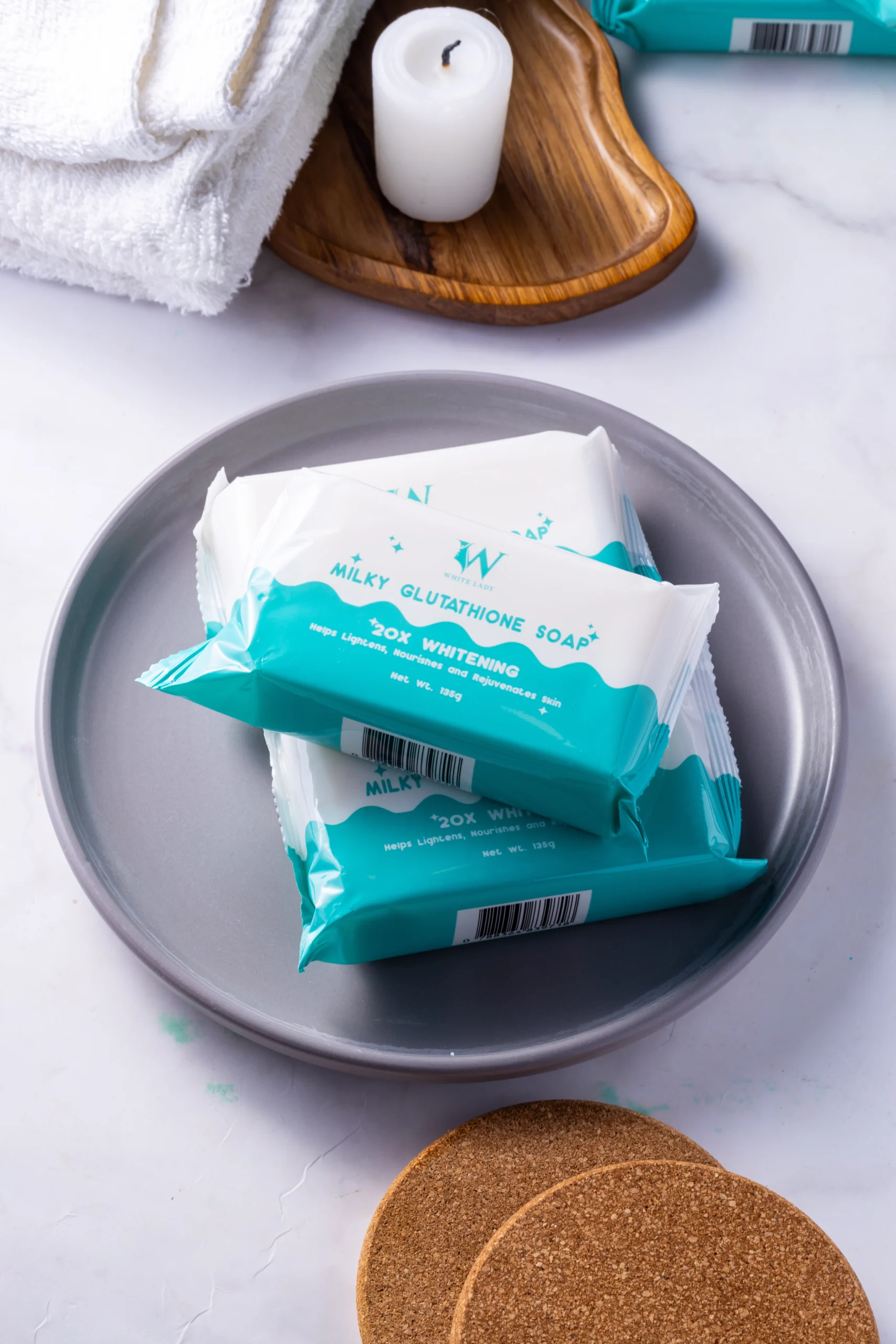 Milky Glutathione Soap Image 2